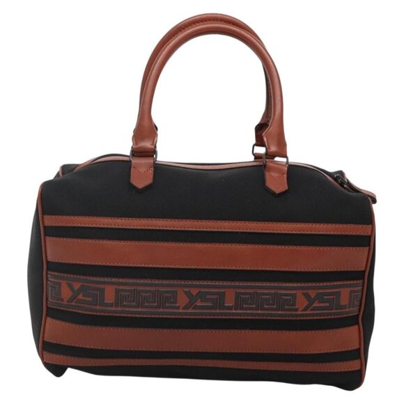 SAINT LAURENT Hand Bag Canvas Brown Auth BA4050 - Picture 3 of 16